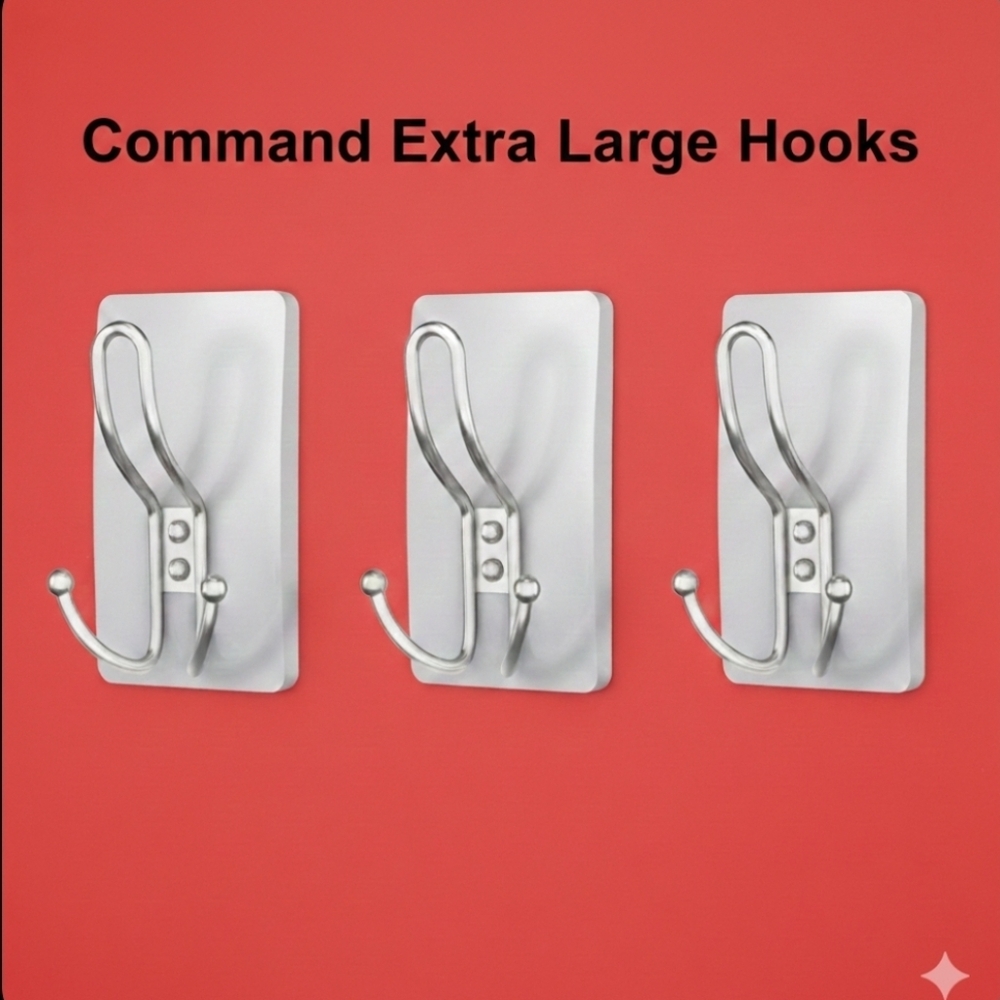 Command Extra Large Wall Hooks Set of 3
